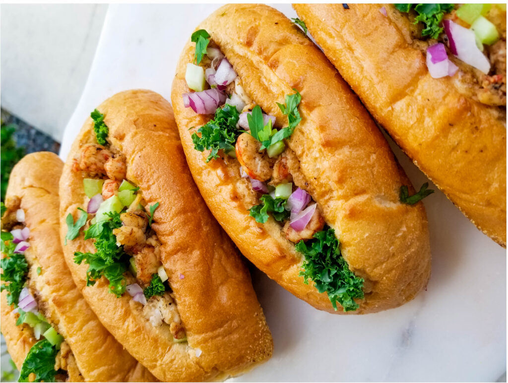 close up shot of lobster rolls